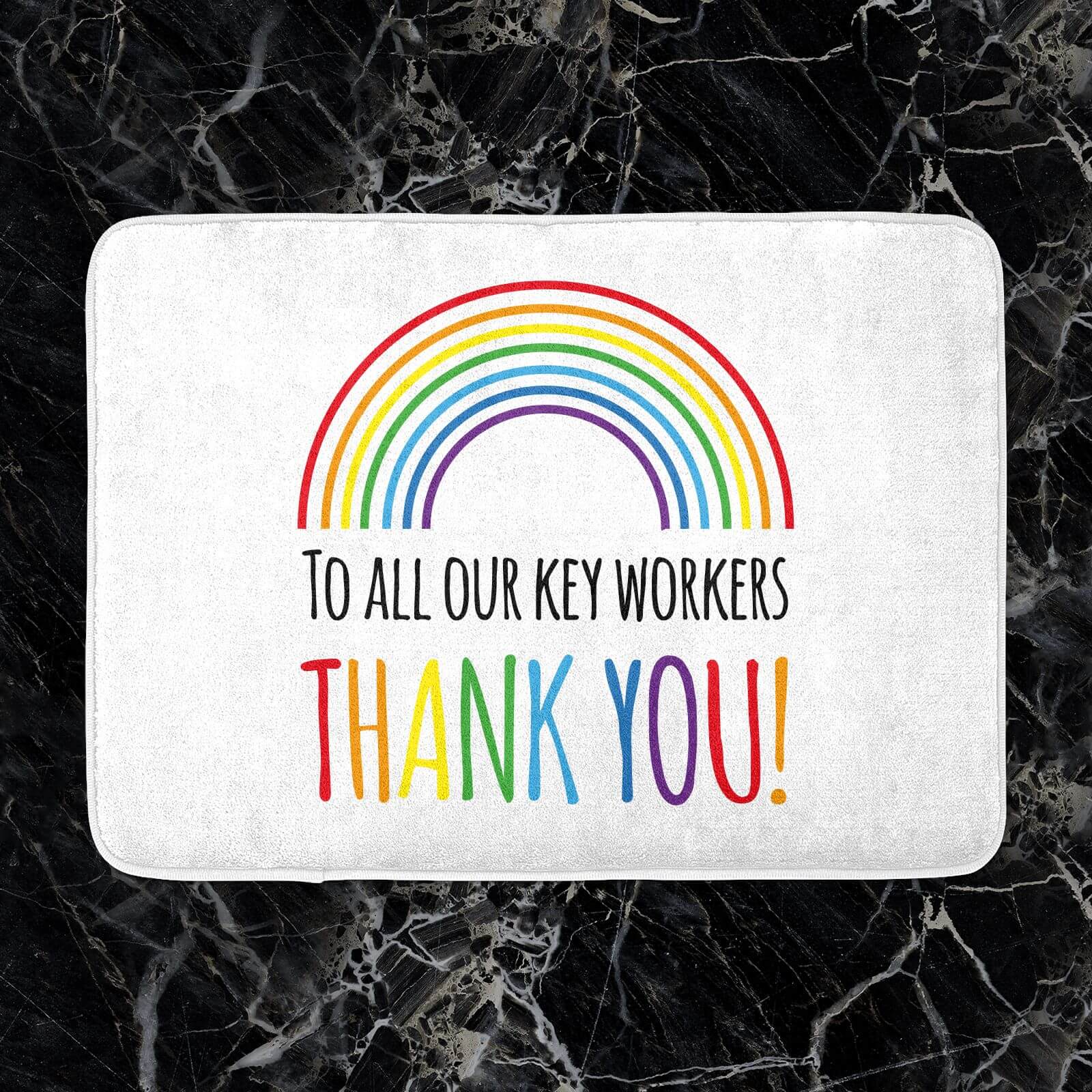 To All Our Key Workers Thank You! Bath Mat