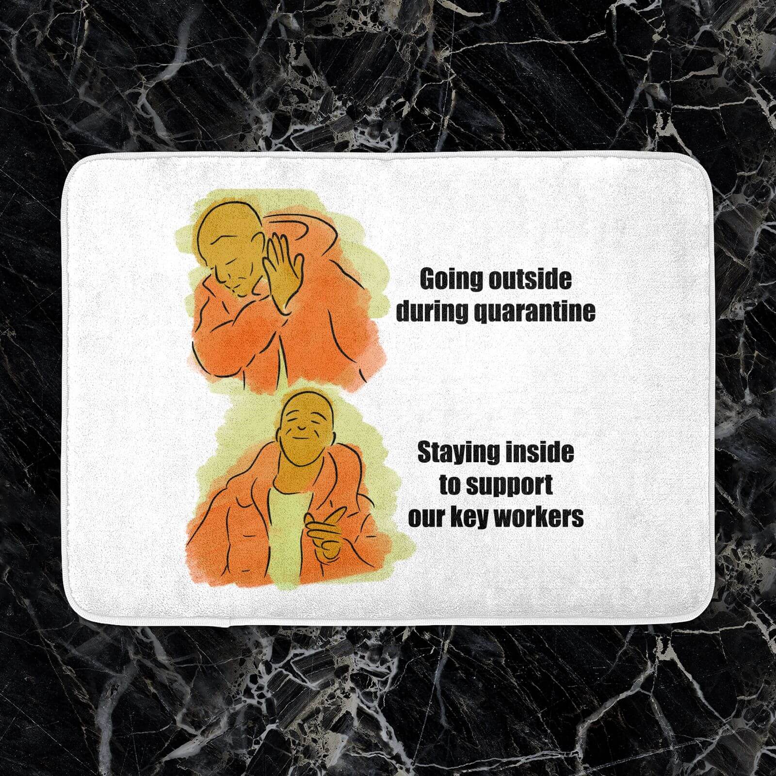 Key Worker Meme Bath Mat