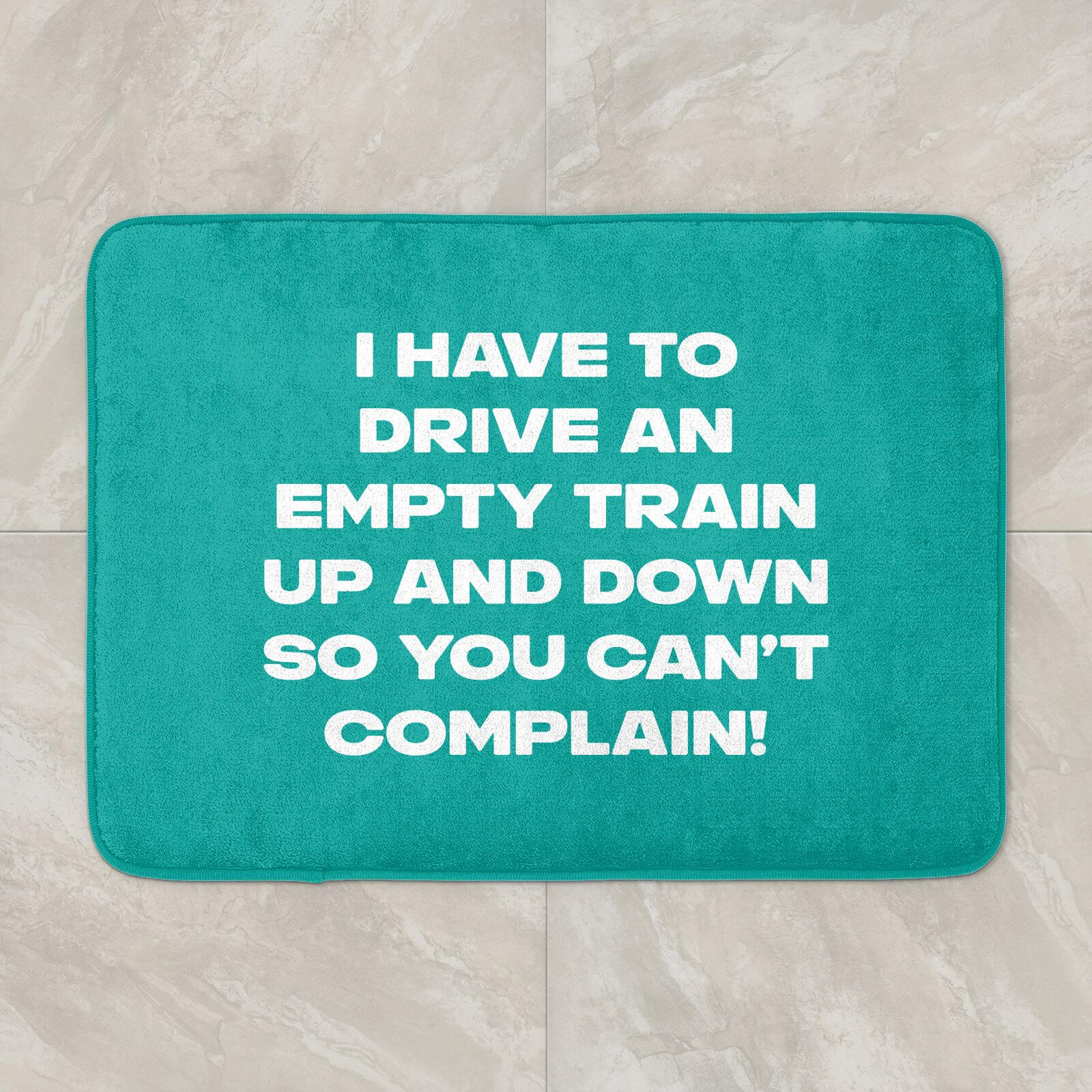 Driving Empty Trains Bath Mat