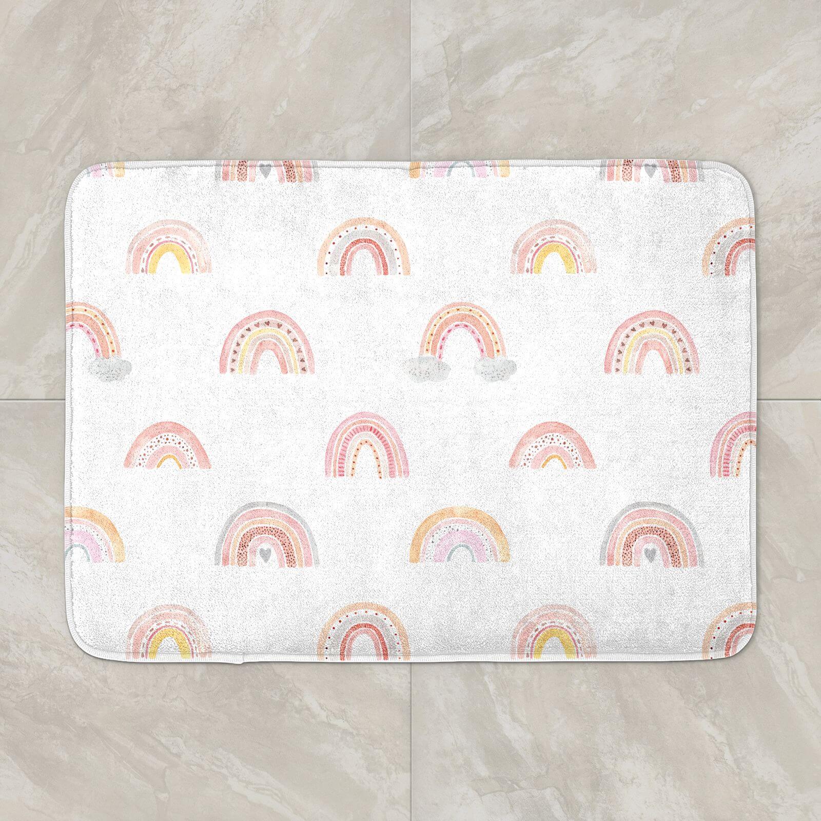 Rainbow Pattern Bath Mat