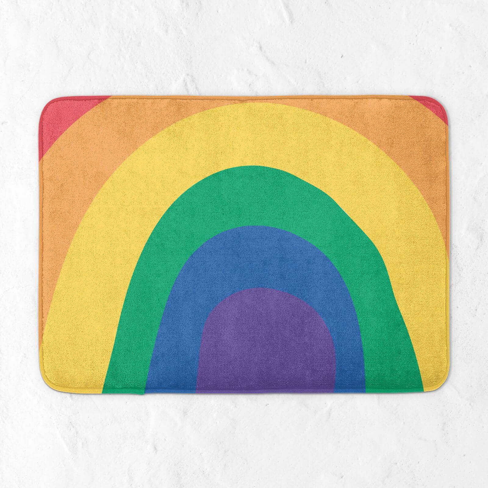 Close Up Rainbow Bath Mat