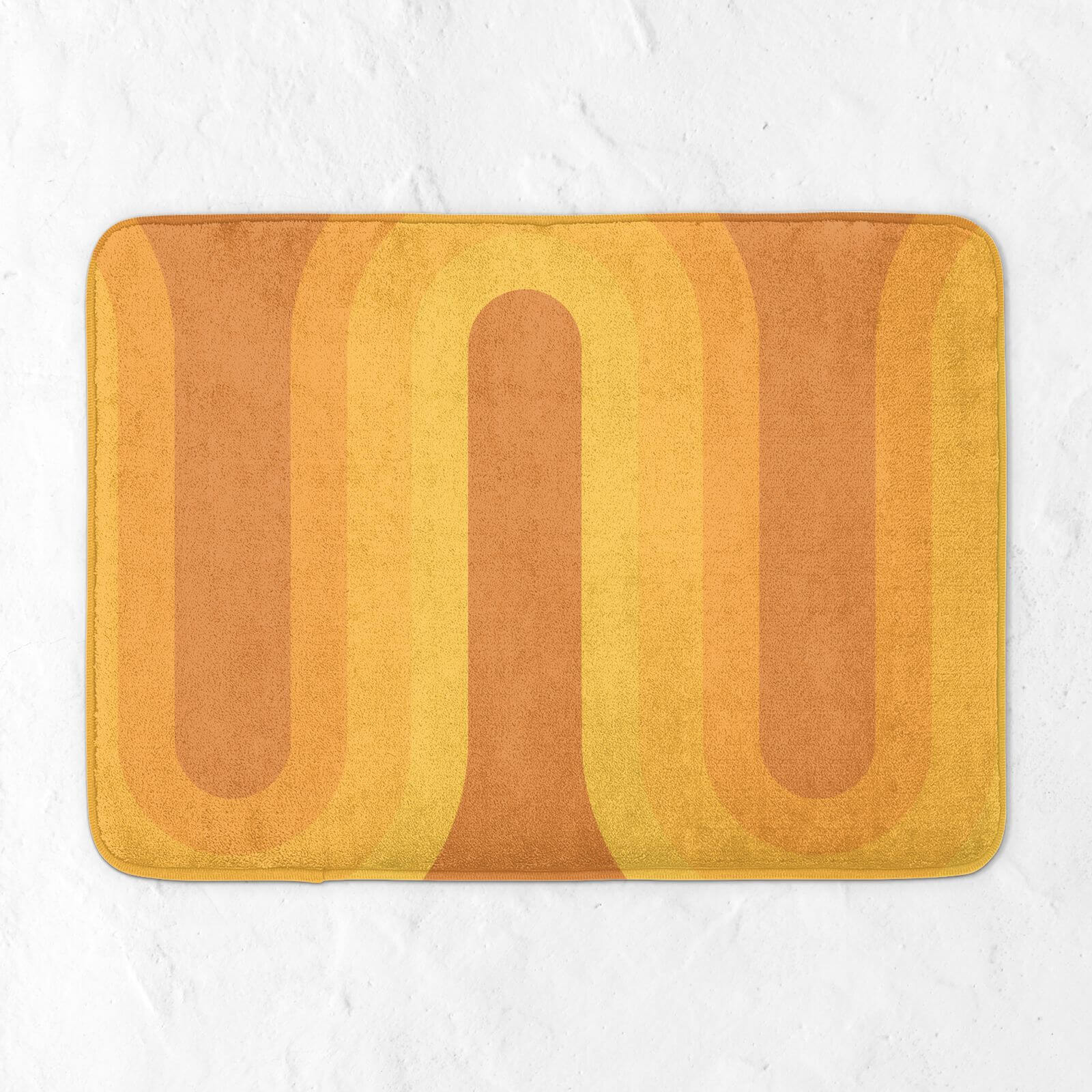 Yellow Groove Bath Mat