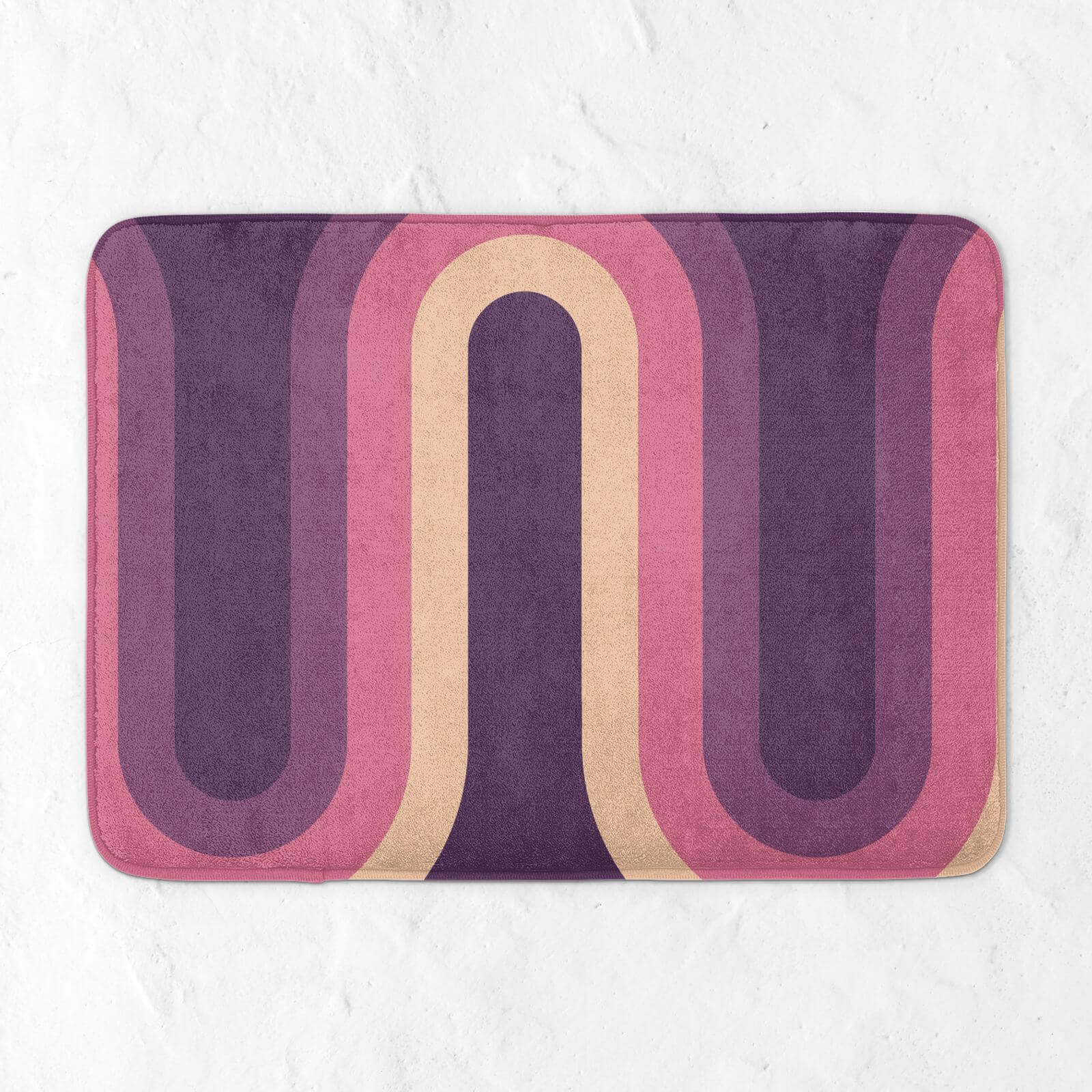 Purple Groove Bath Mat