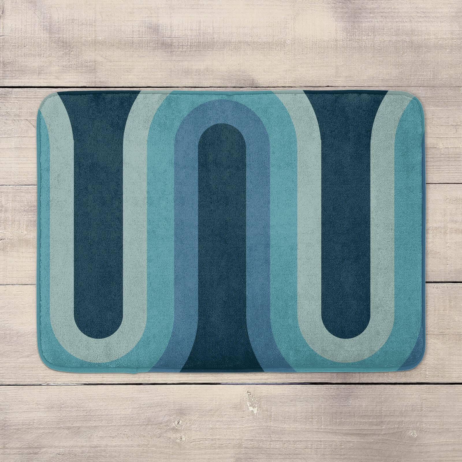 Blue Groove Bath Mat