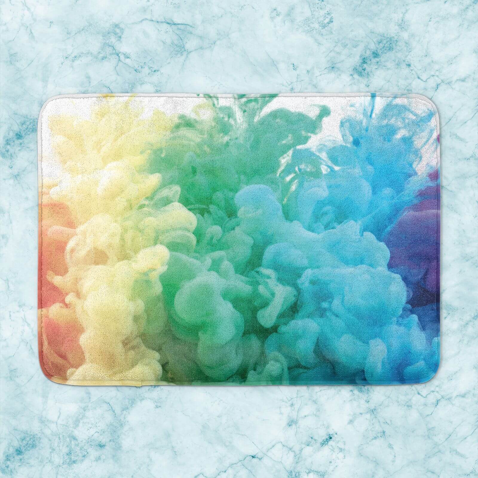 Rainbow Smoke Bath Mat