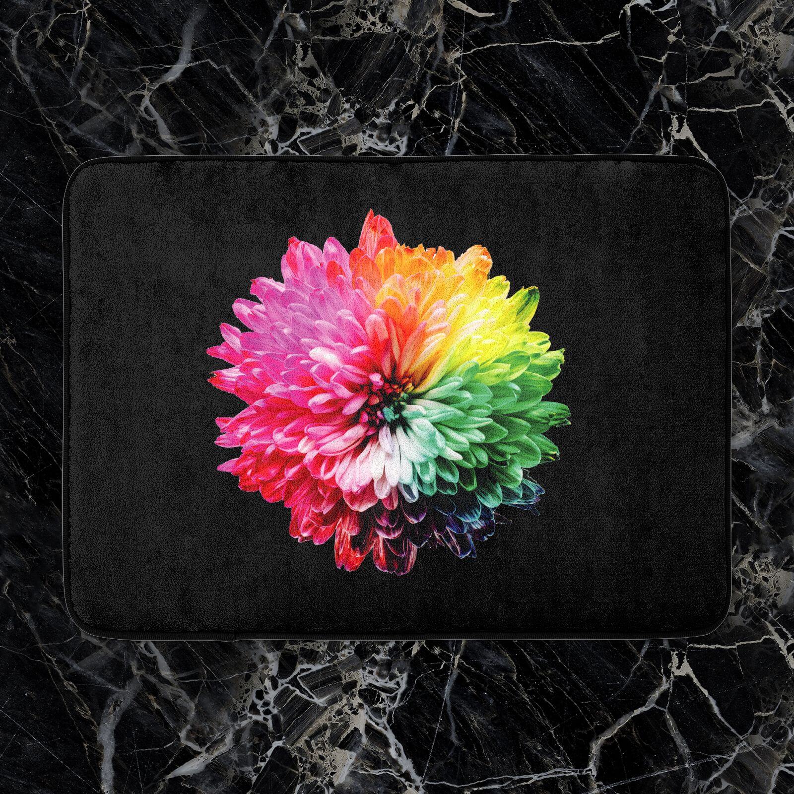 Fluro Flower Bath Mat