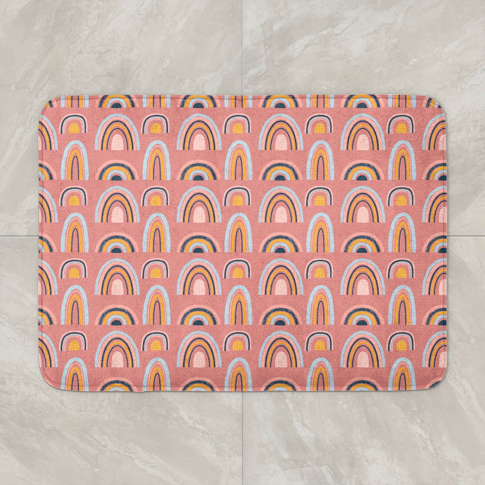 Rainbow Pink Bath Mat