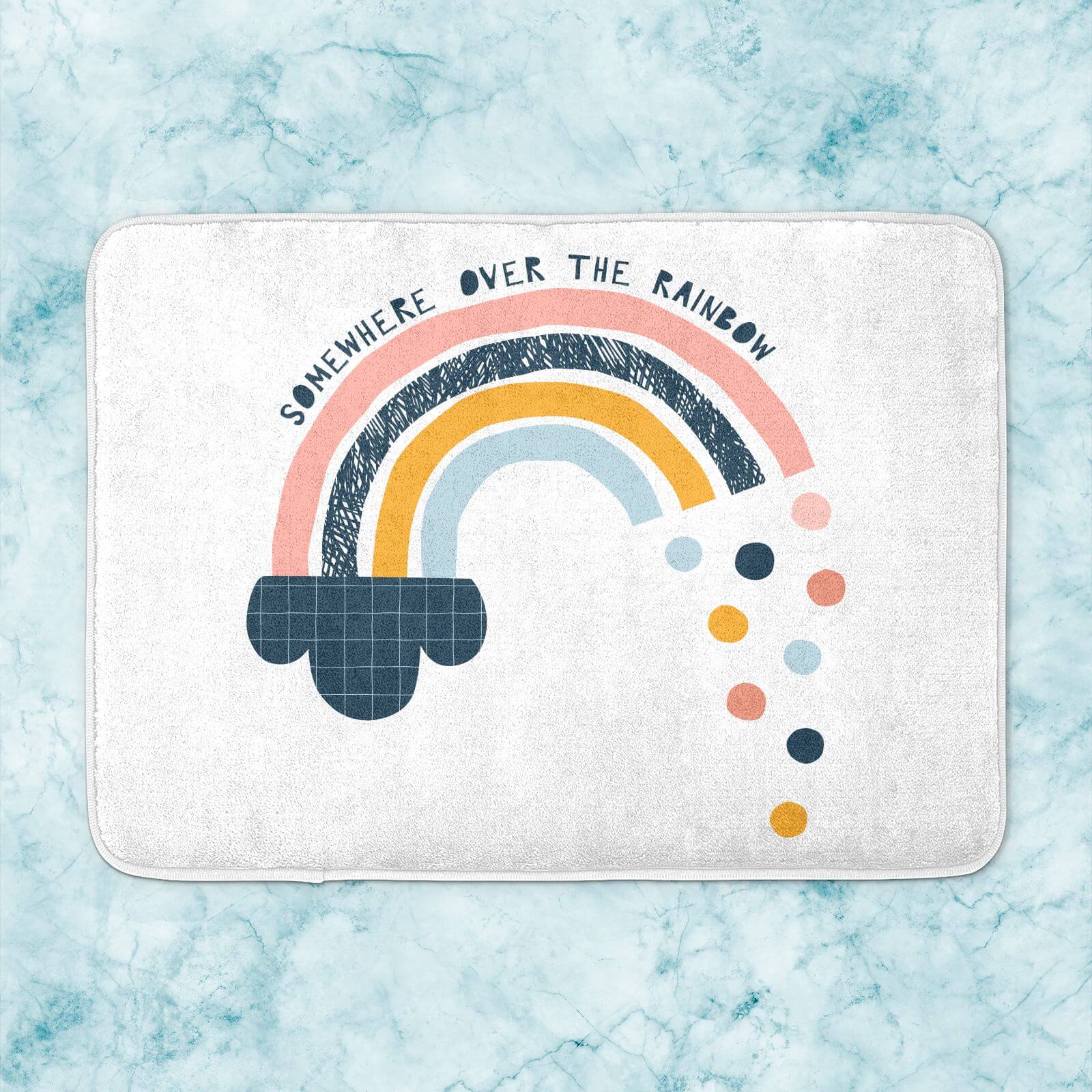Somewhere Over The Rainbow Bath Mat