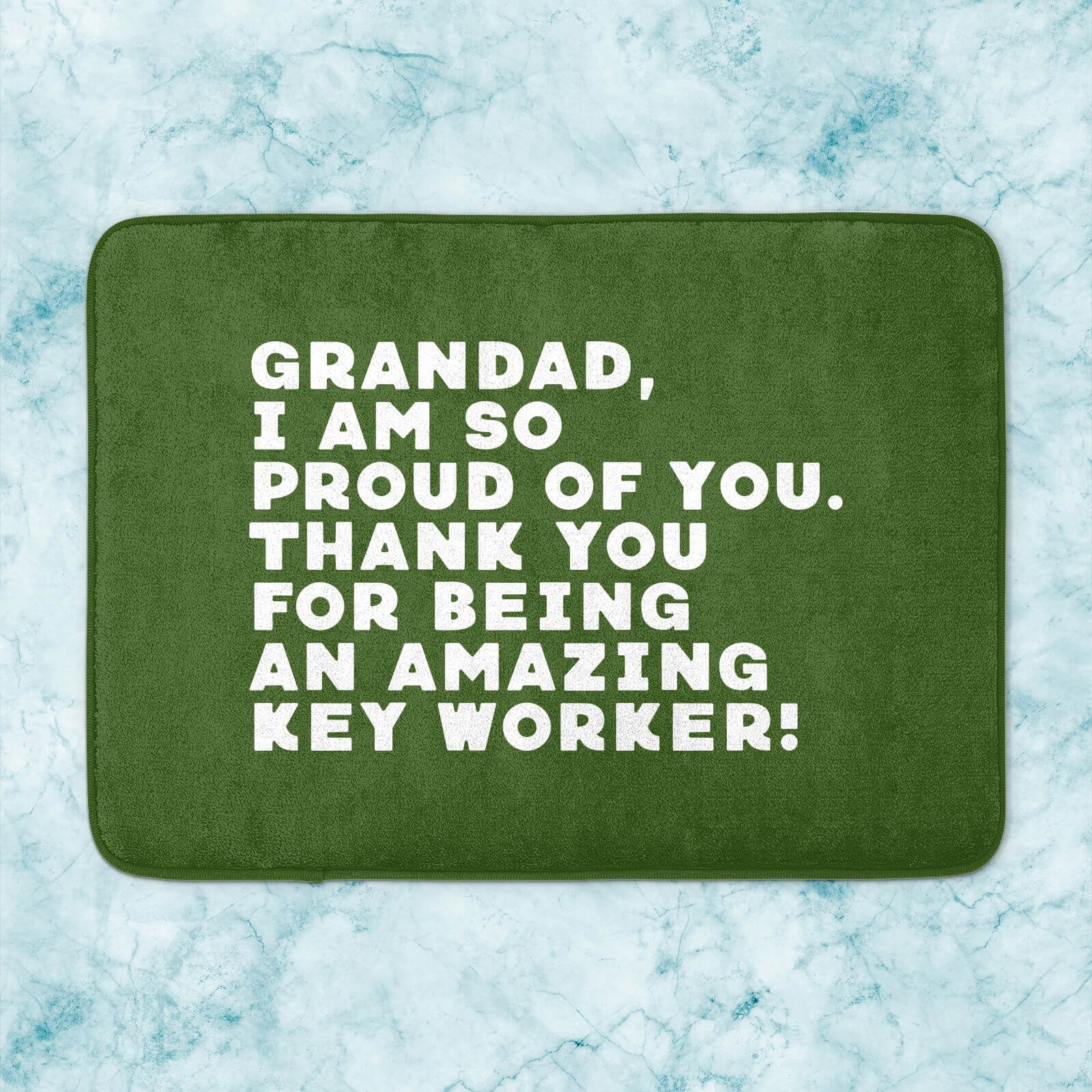 Grandad, I Am So Proud Of You. Bath Mat