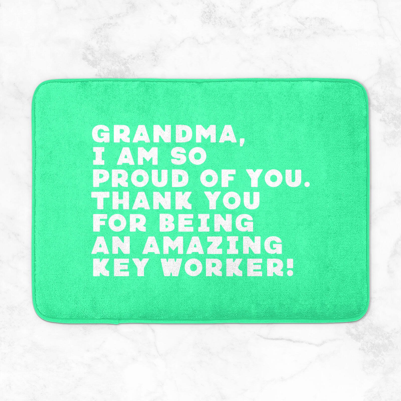 Grandma, I Am So Proud Of You. Bath Mat