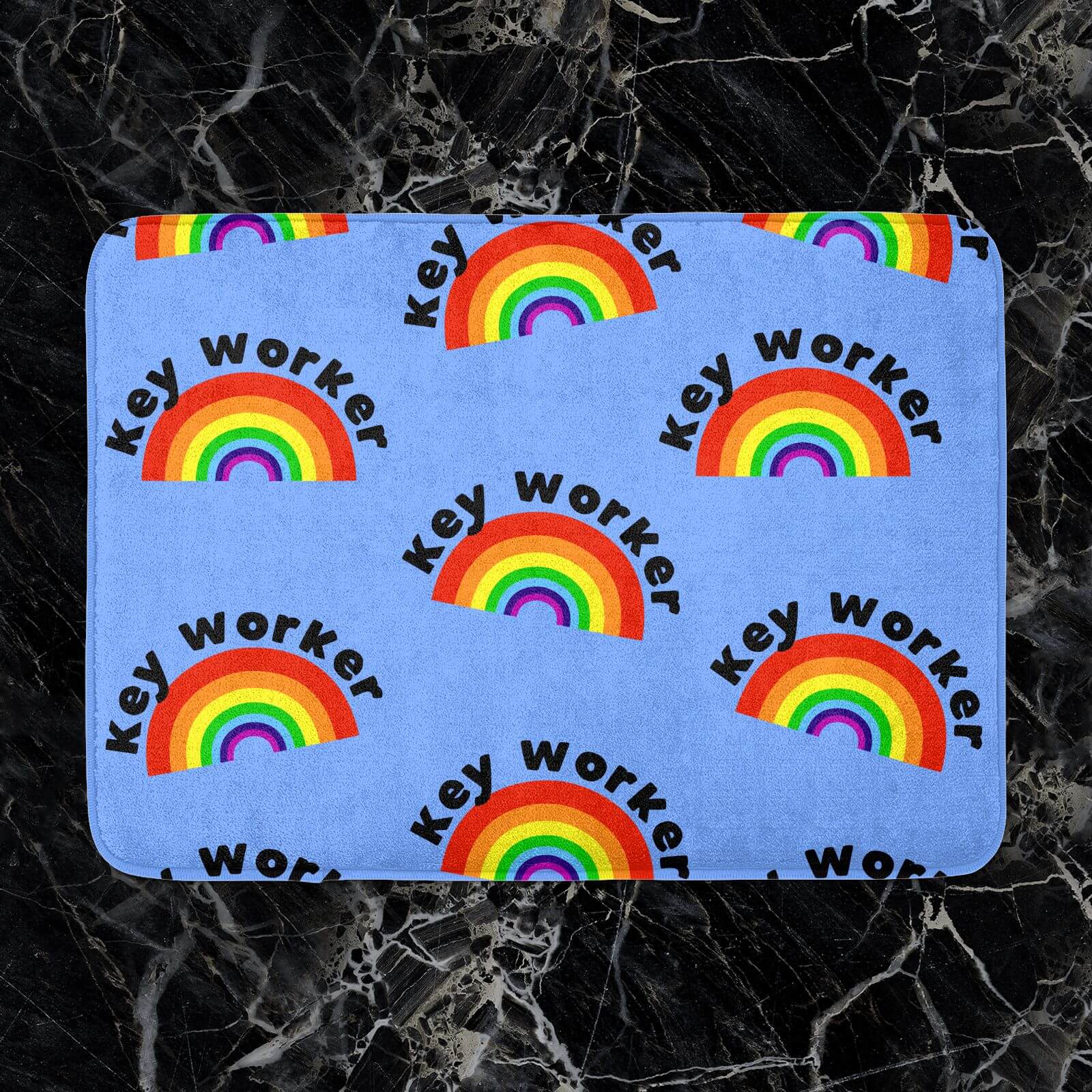 Key Worker Rainbow Bath Mat