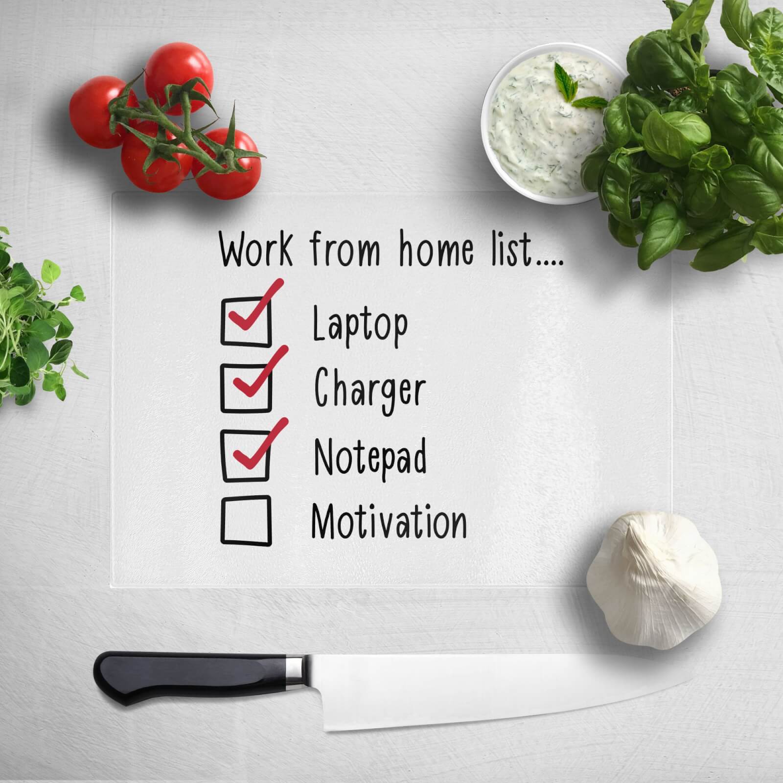 Lacking Motivation Chopping Board