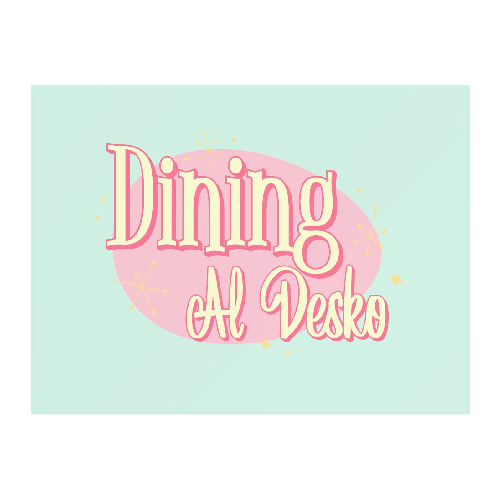 Dining Al Desko Diner Chopping Board
