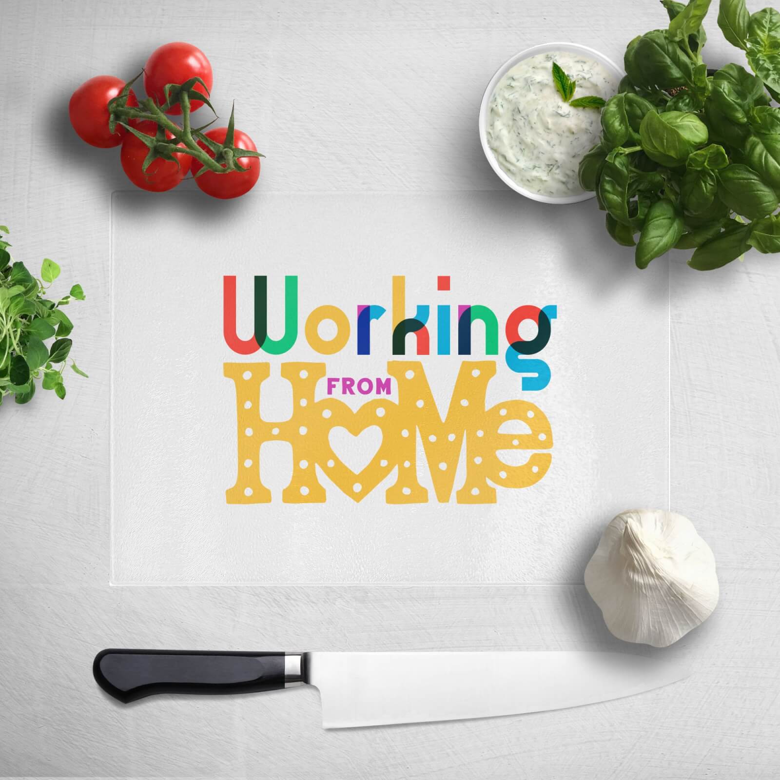 Working From Home Chopping Board