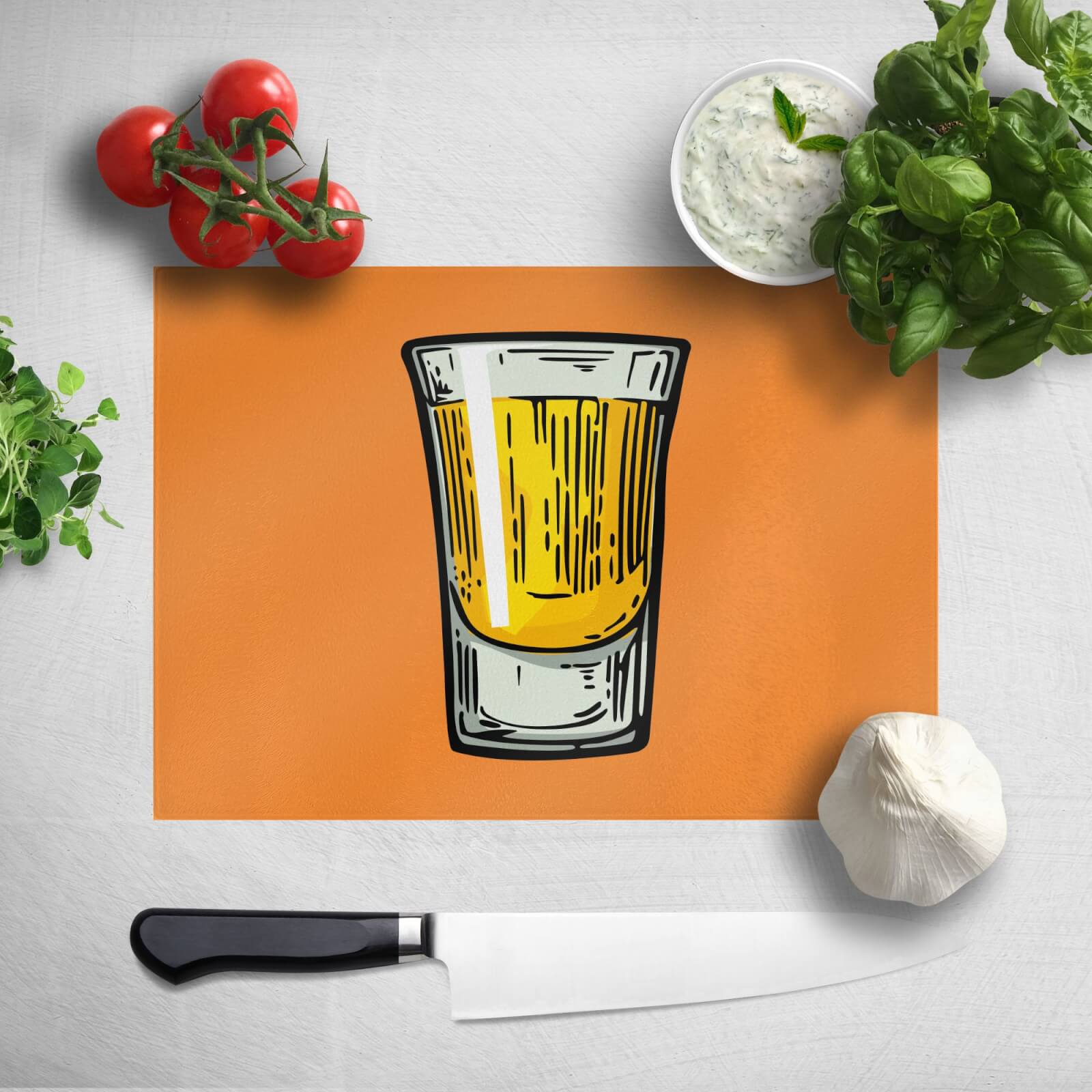 Shot Chopping Board