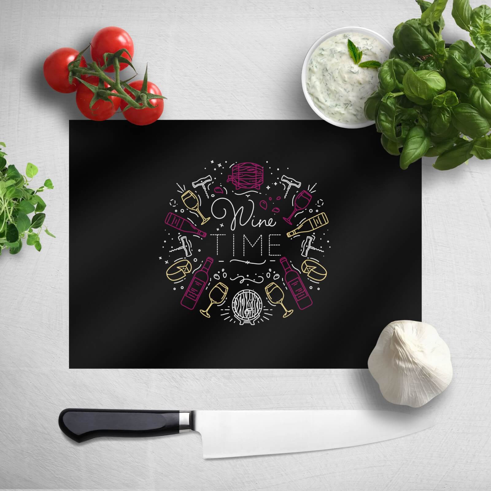 Wine Time Chopping Board
