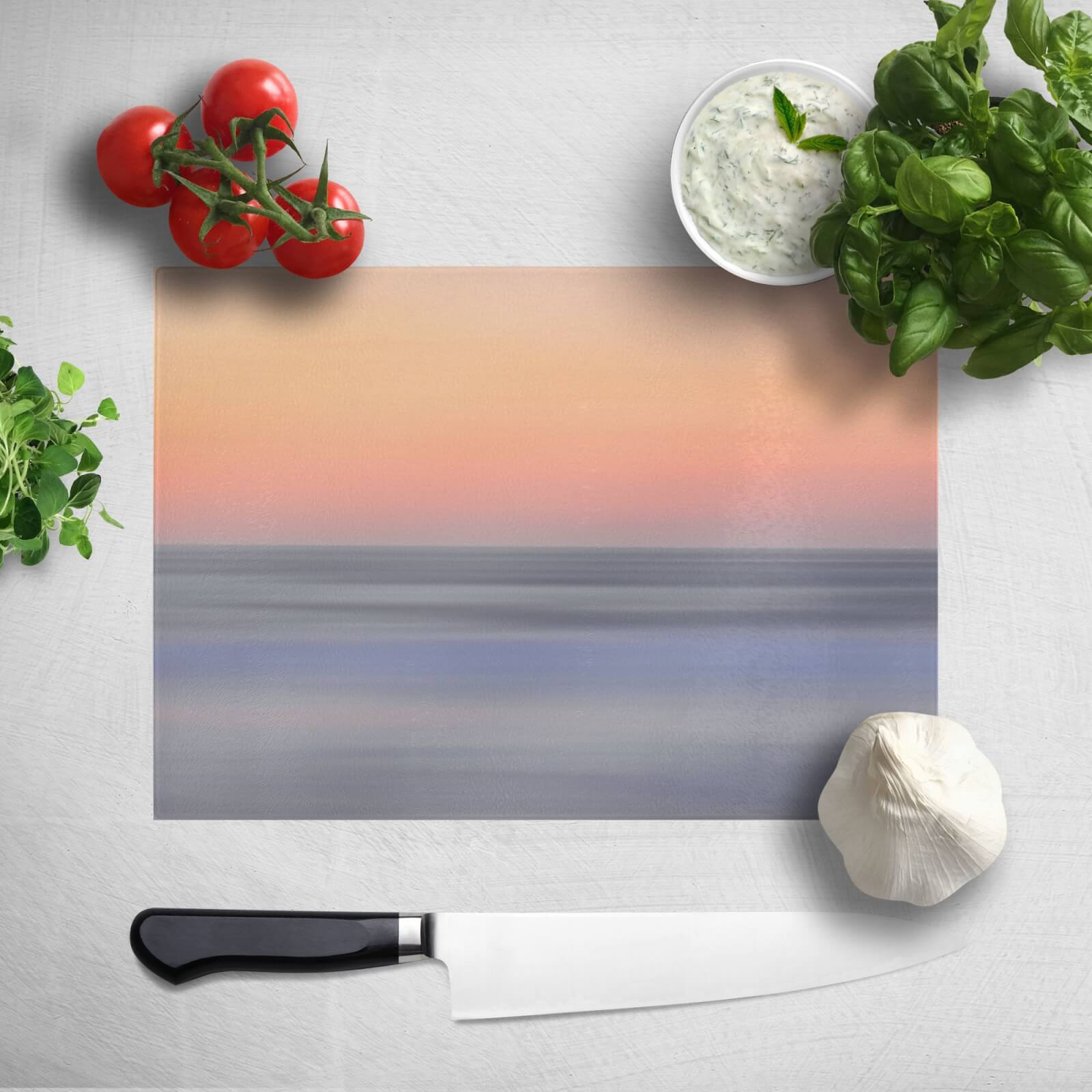 Sunset Orange Blue Chopping Board