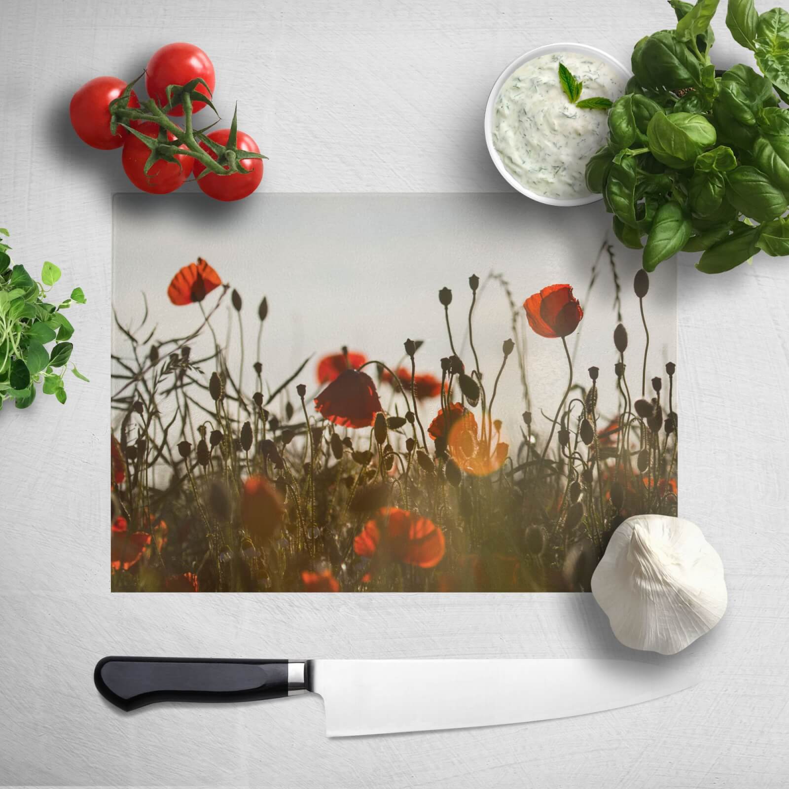 Summer Flowers Chopping Board