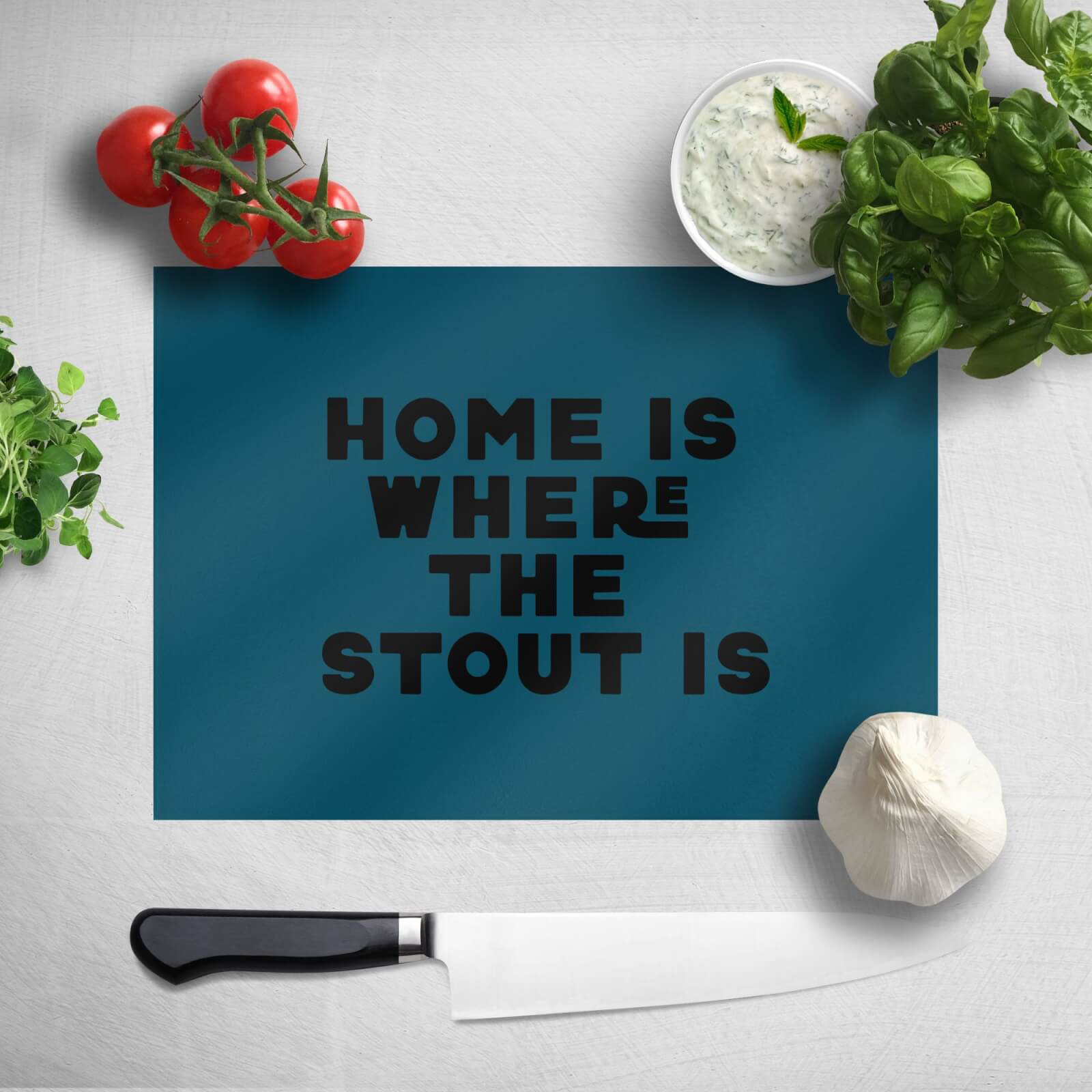 Home Is Where The Stout Is Chopping Board