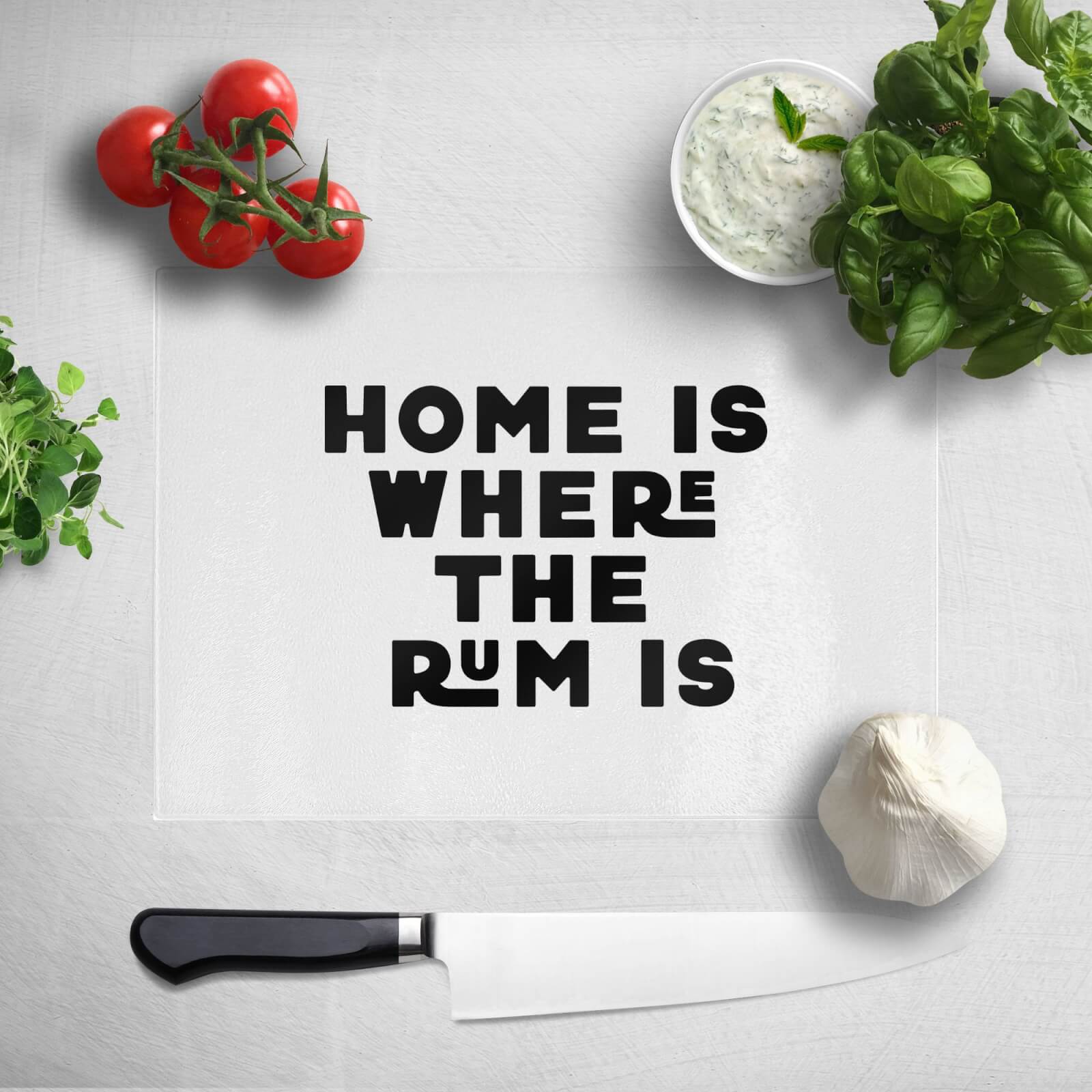 Home Is Where The Rum Is Chopping Board