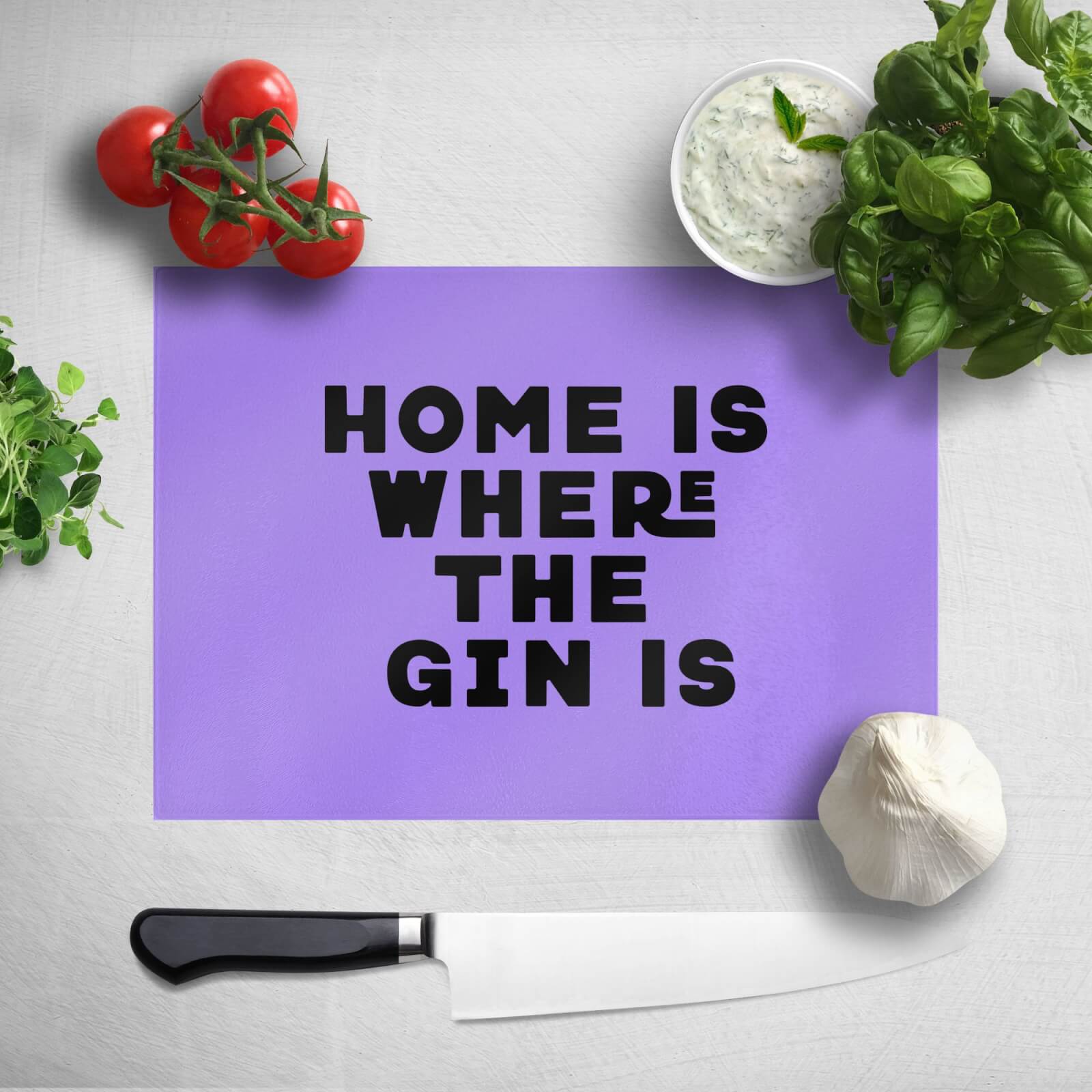 Home Is Where The Gin Is Chopping Board