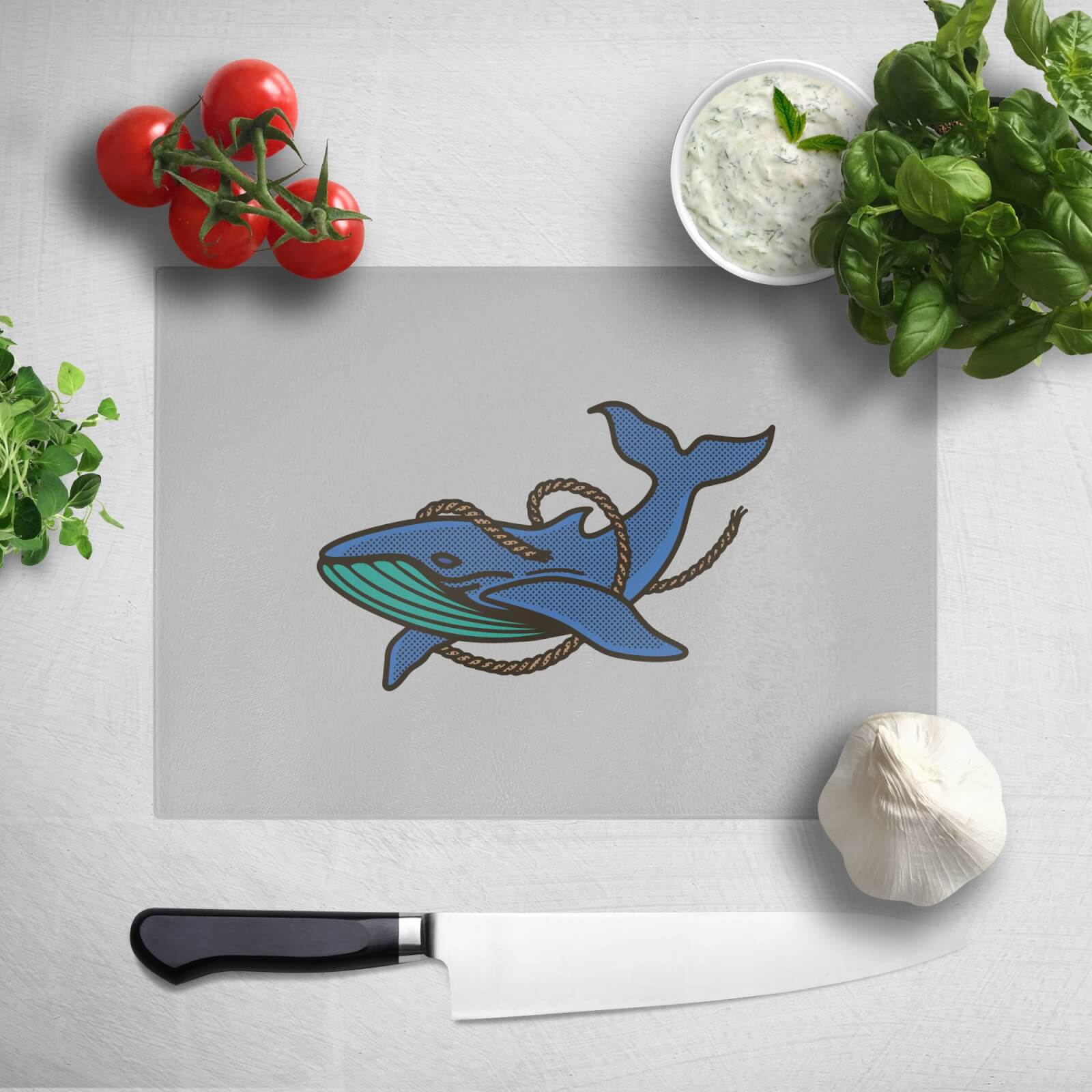 Sea Blue Whale Chopping Board