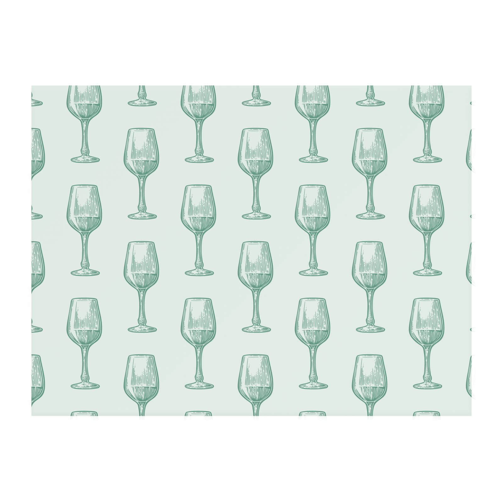 Wine Glass Pattern Chopping Board