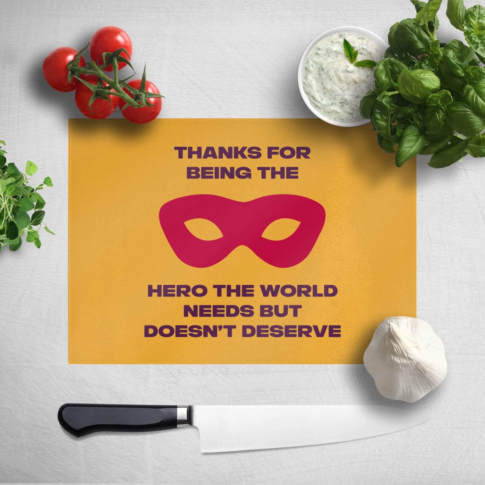 Thanks For Being A Hero! Chopping Board