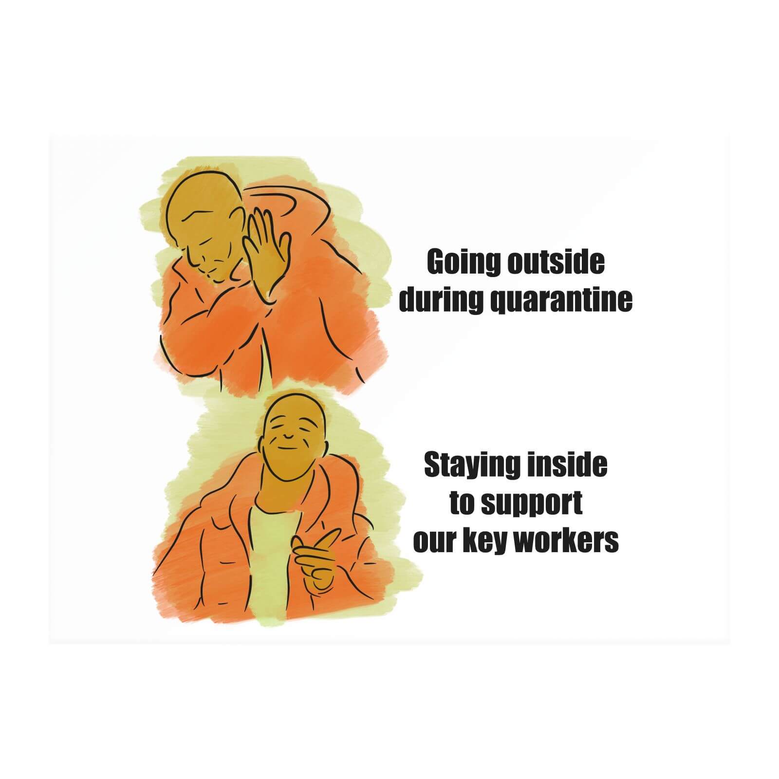 Key Worker Meme Chopping Board