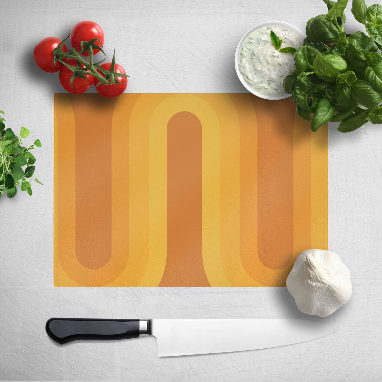 Yellow Groove Chopping Board
