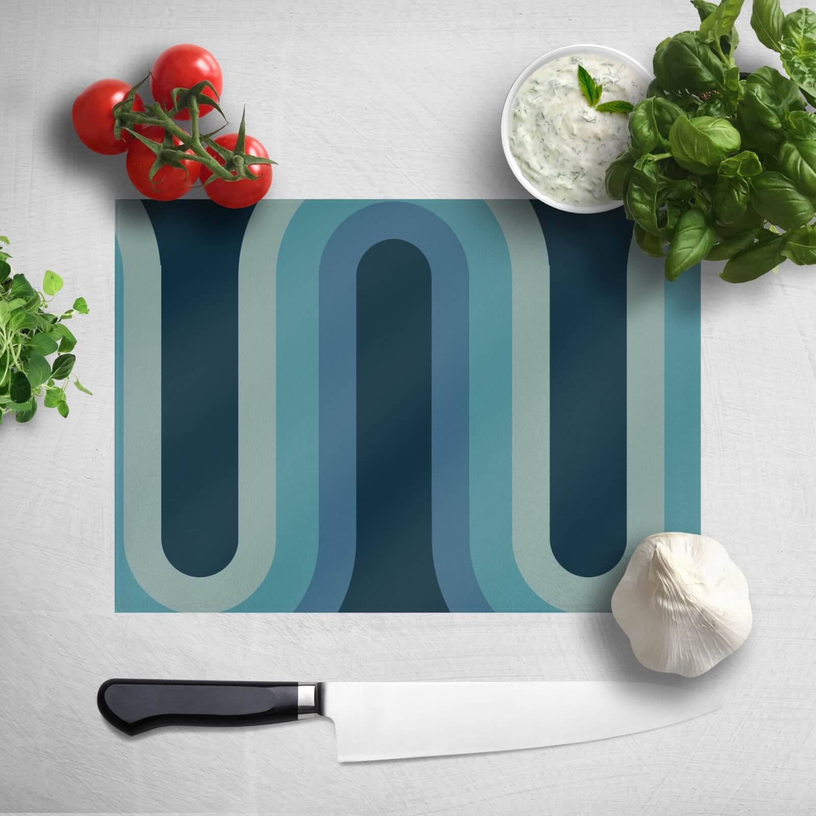 Blue Groove Chopping Board