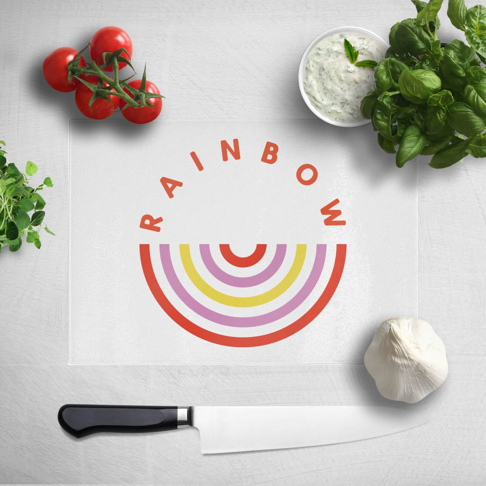 Upside Down Rainbow Chopping Board