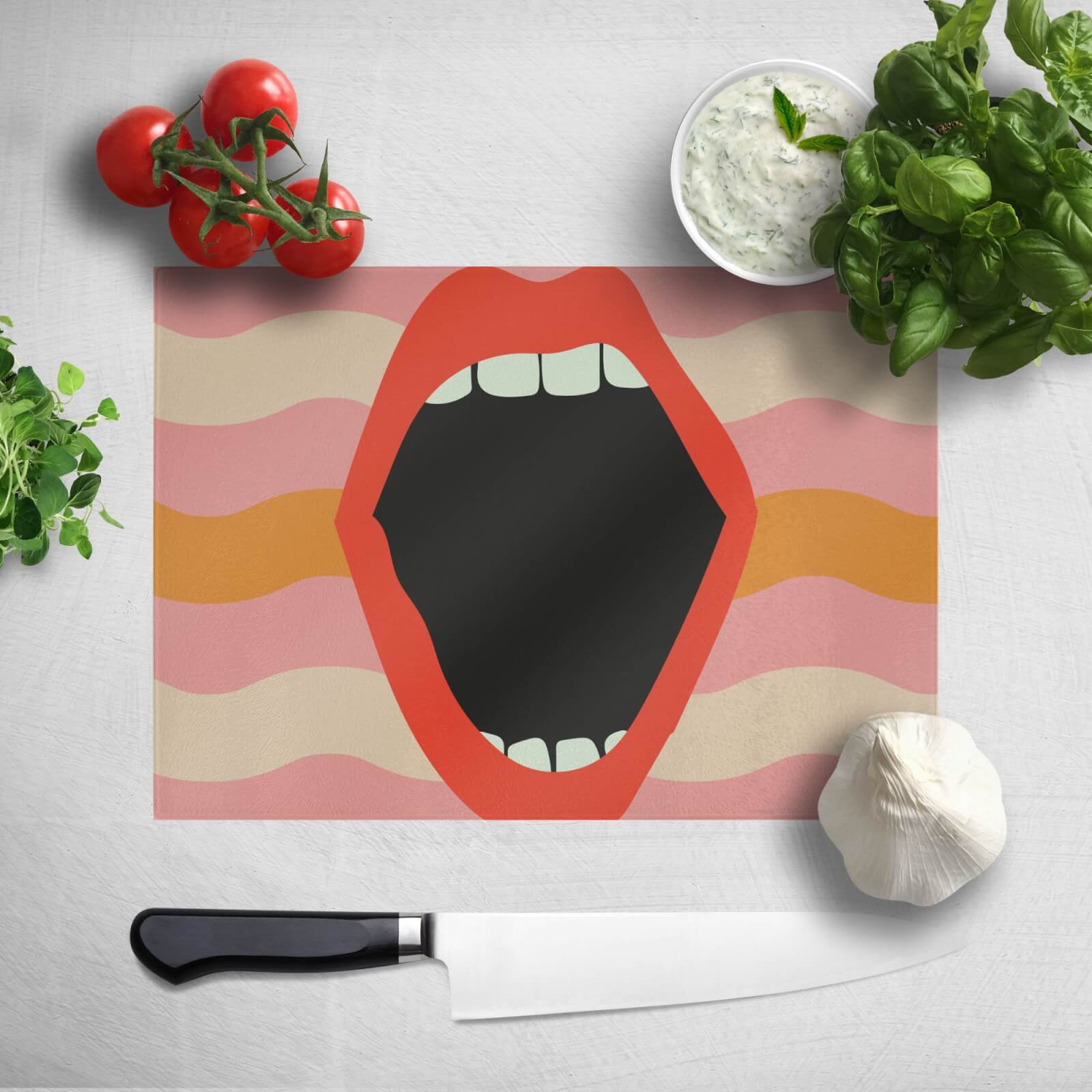 Scream Chopping Board