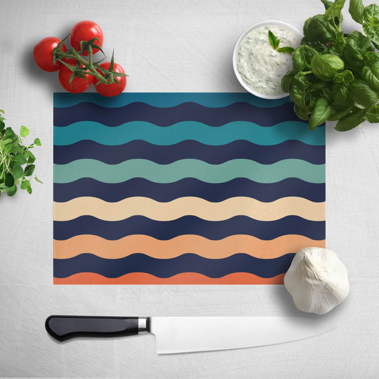 Rainbow Wave Chopping Board