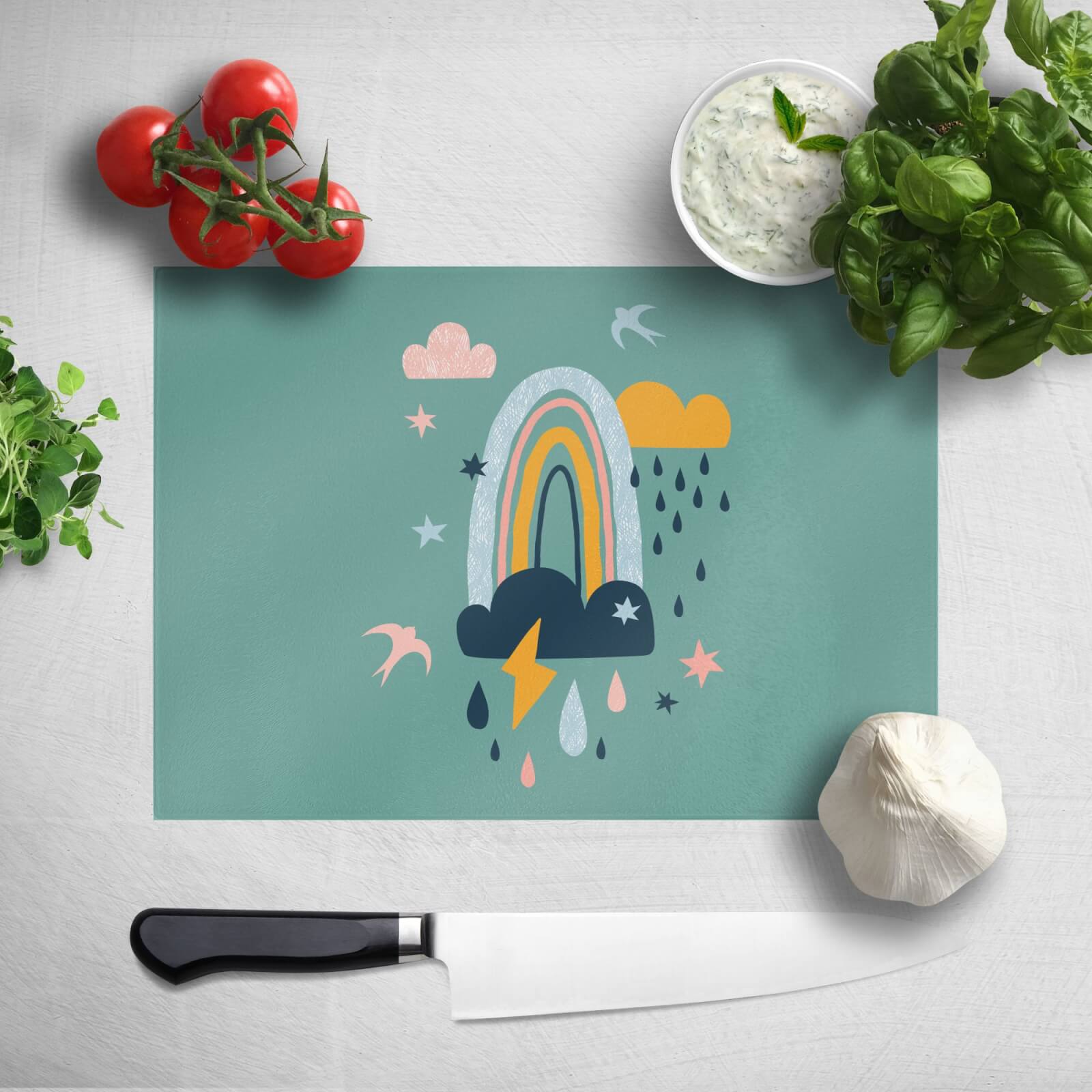 Rainbow Weather Chopping Board