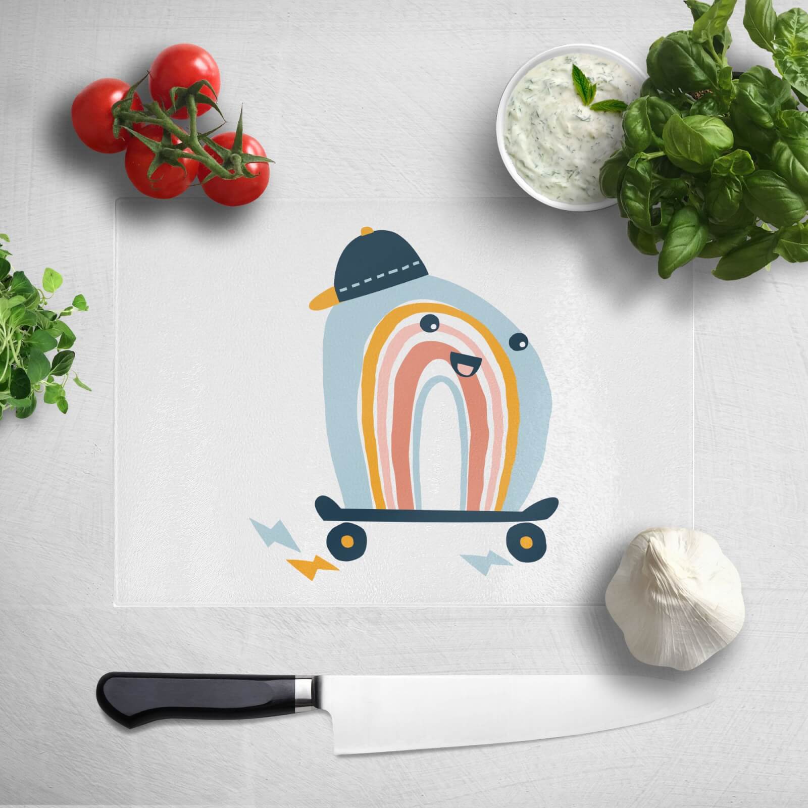 Skating Rainbow Chopping Board