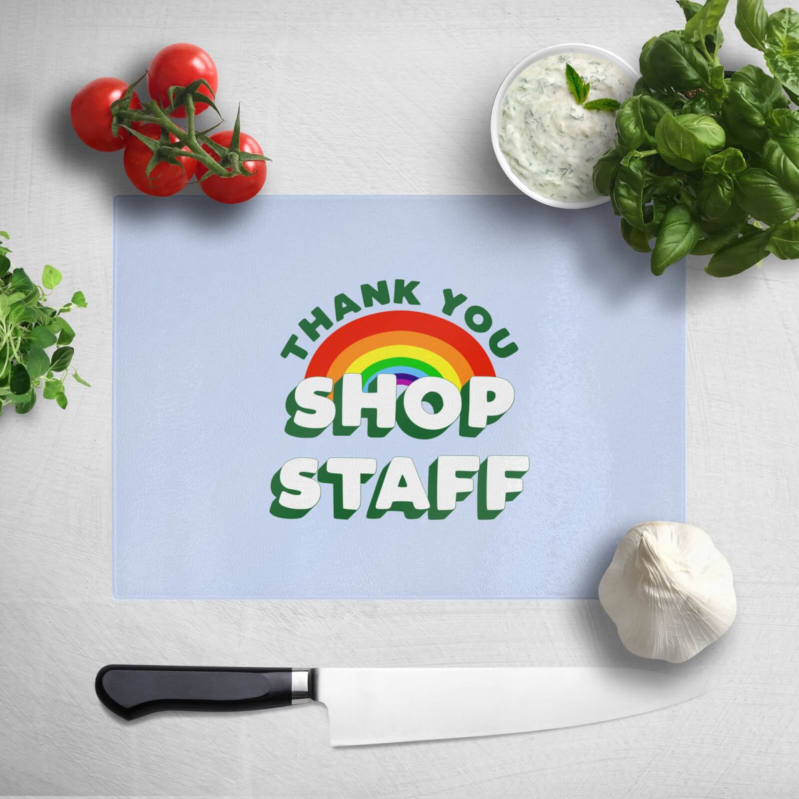 Thank You Shop Staff Chopping Board