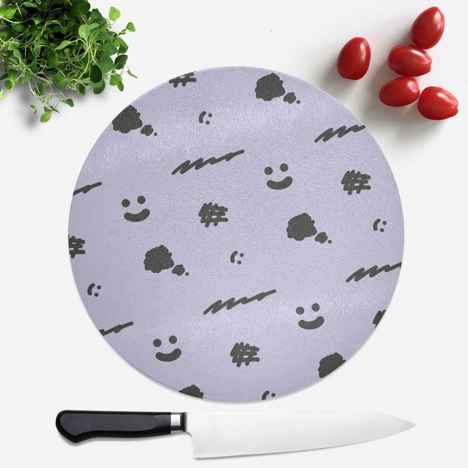 Scribbler Round Chopping Board