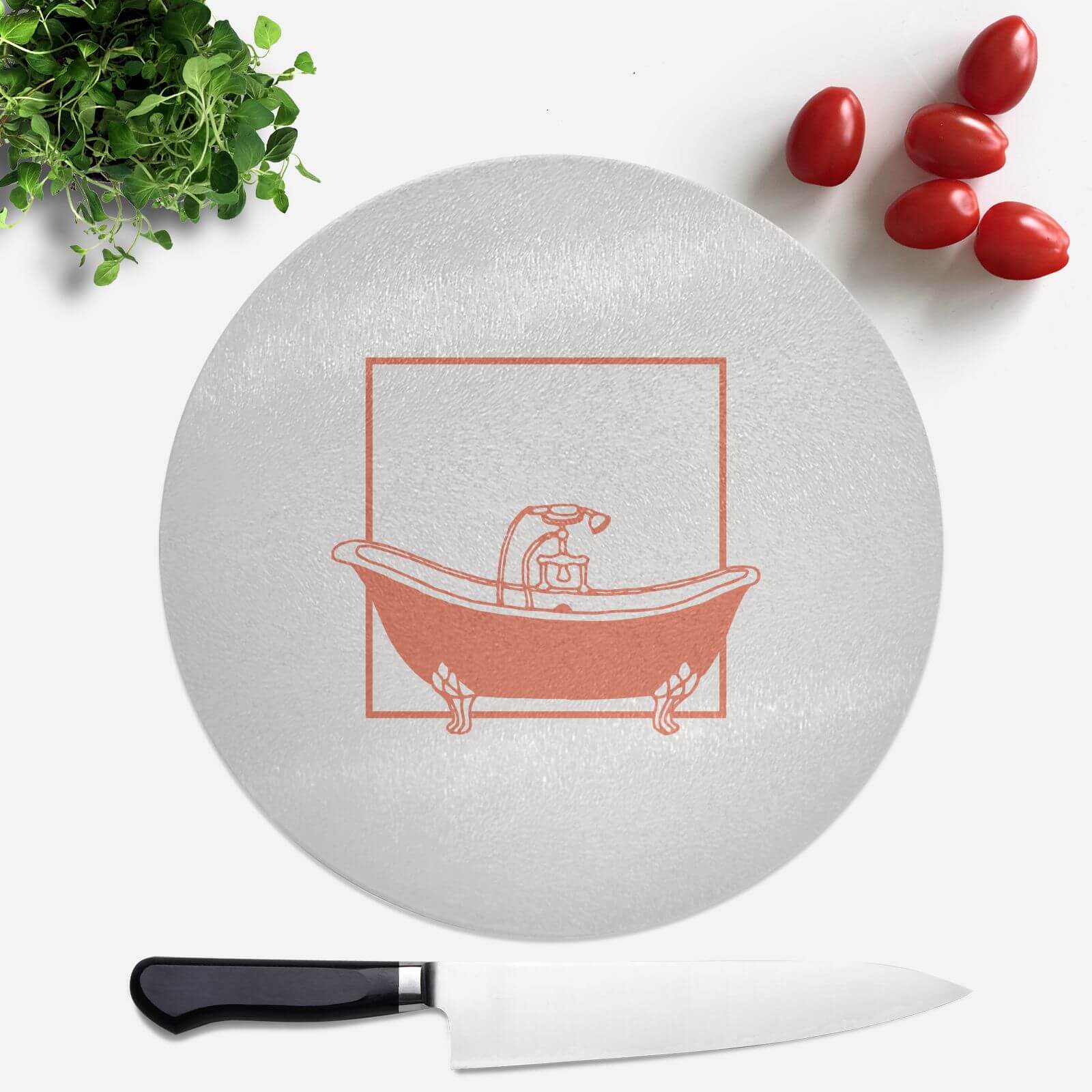 Bathtime Round Chopping Board