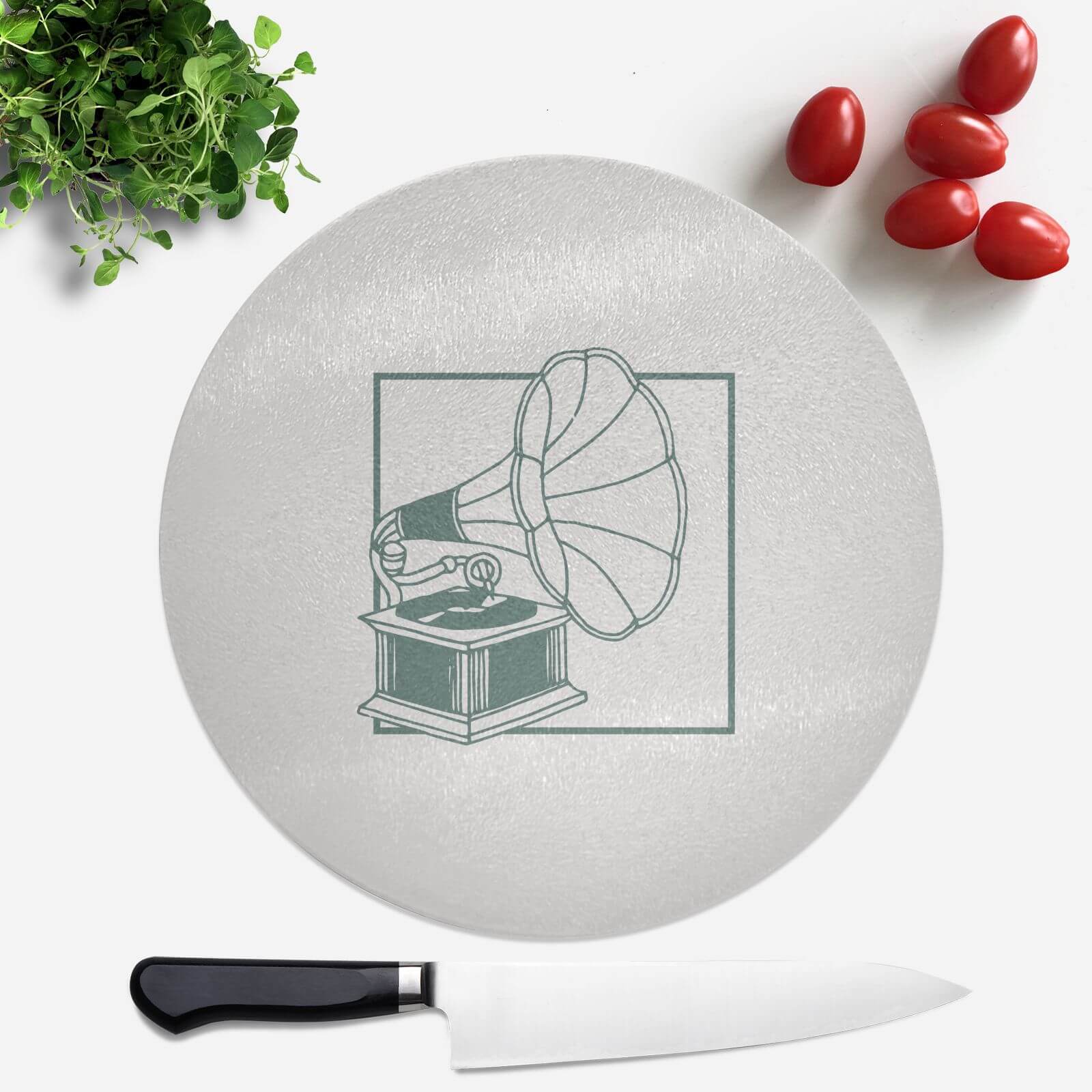 Music Player Round Chopping Board