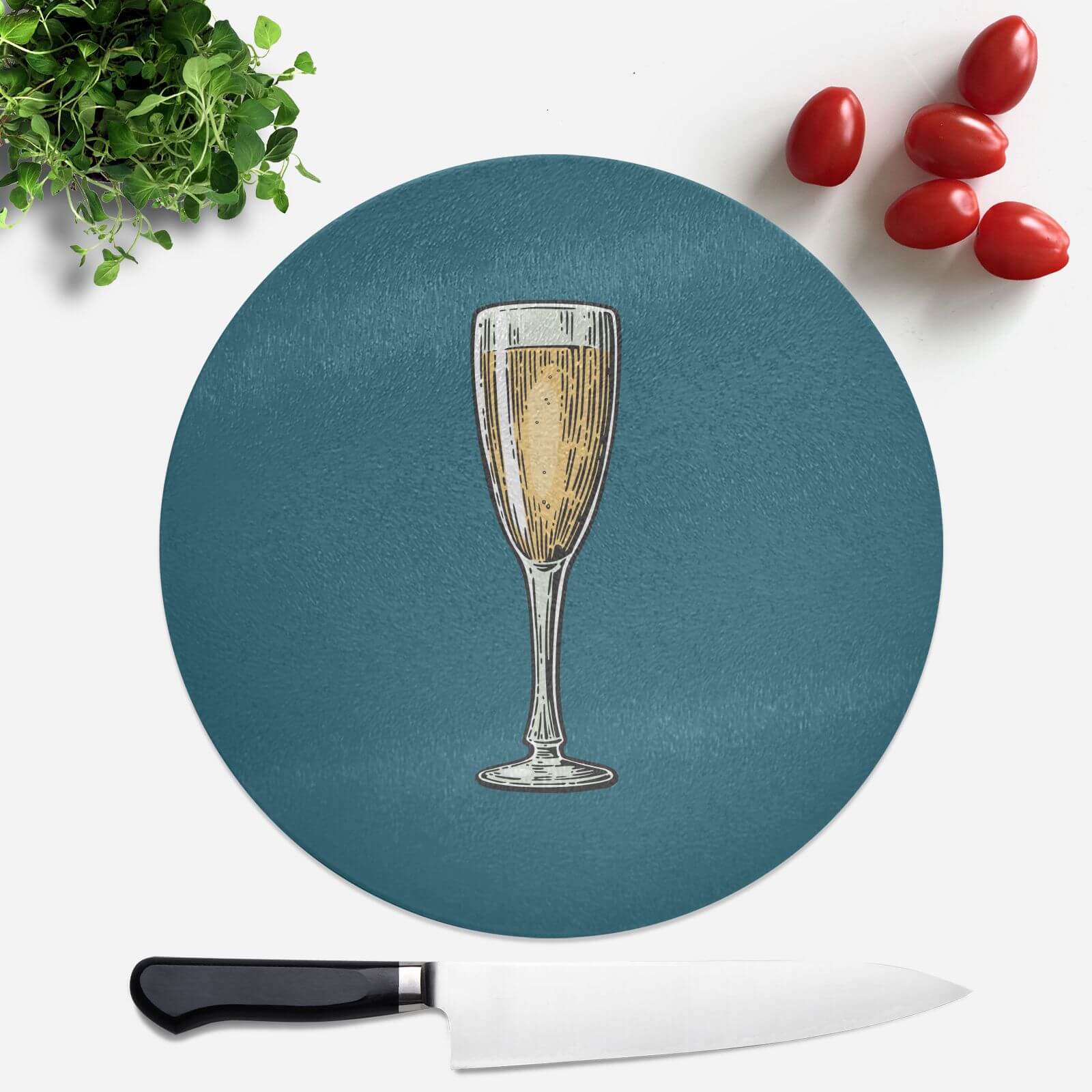 Champagne Round Chopping Board