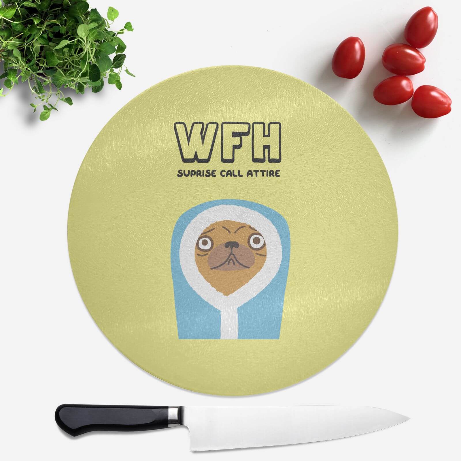 Suprise Call Attire Round Chopping Board