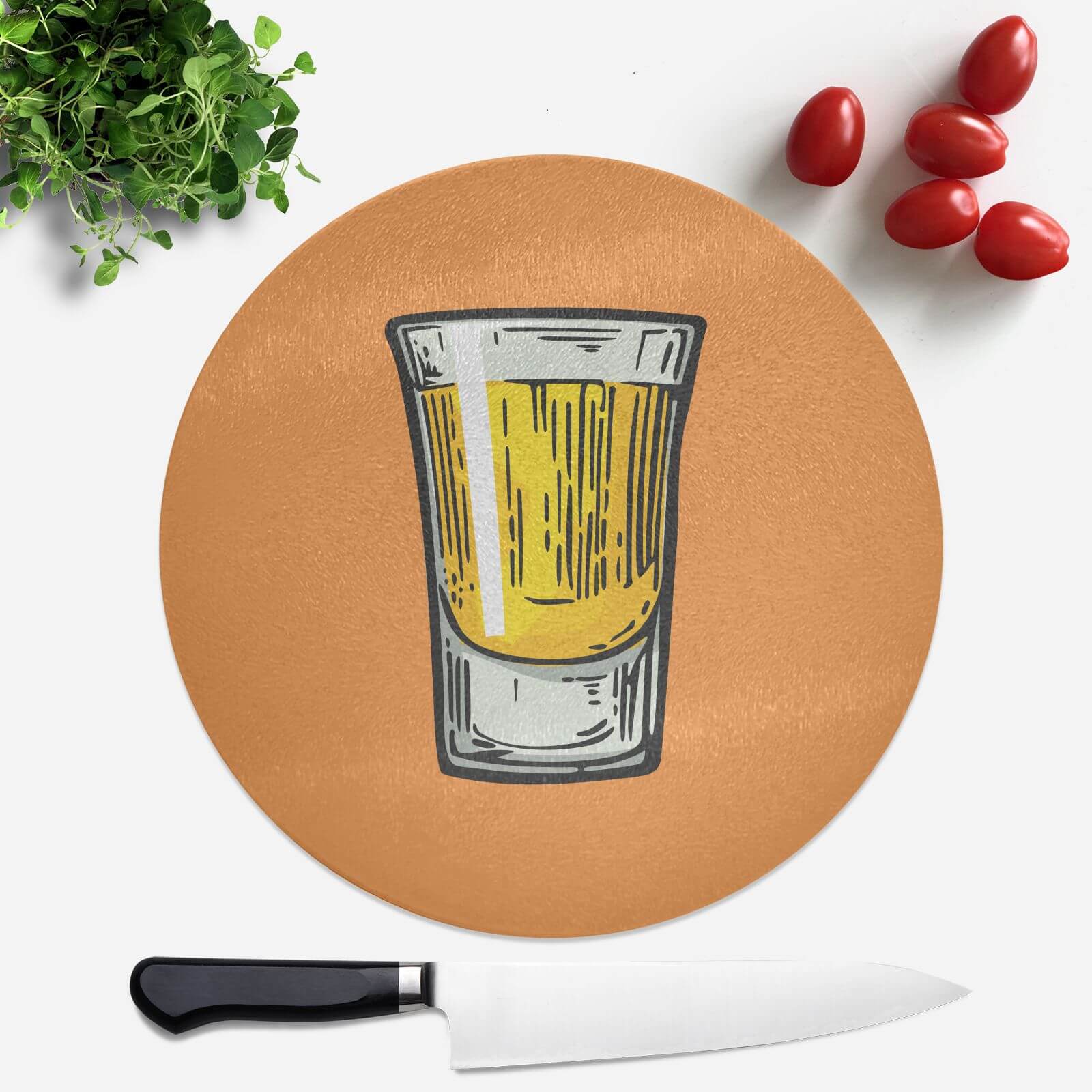 Shot Round Chopping Board