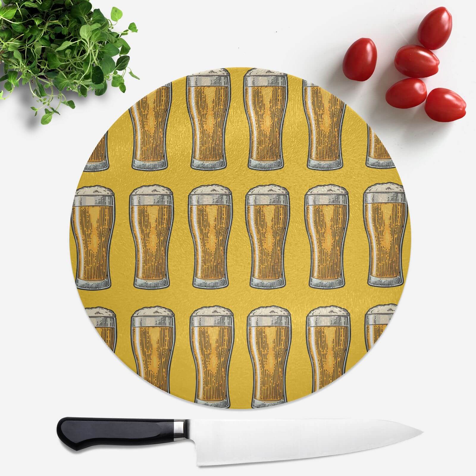 Beers Round Chopping Board