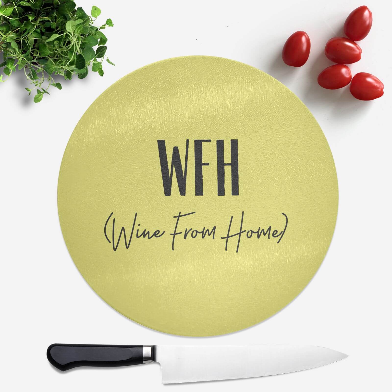 Wine From Home Round Chopping Board
