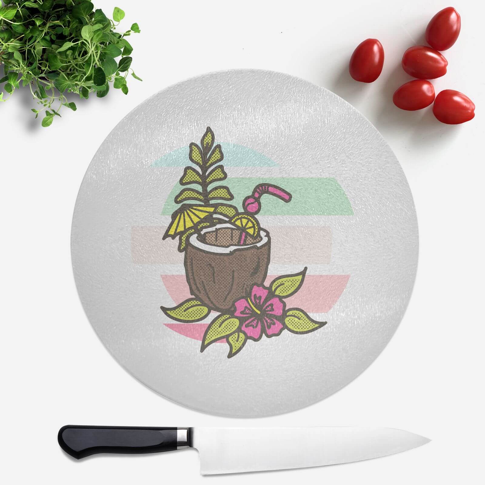 Pina Colada Round Chopping Board