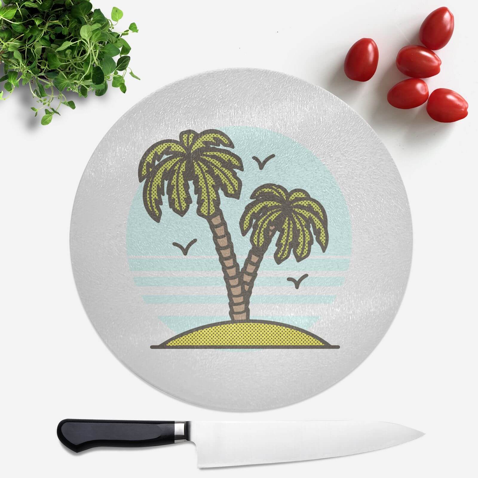 Deserted Island Round Chopping Board