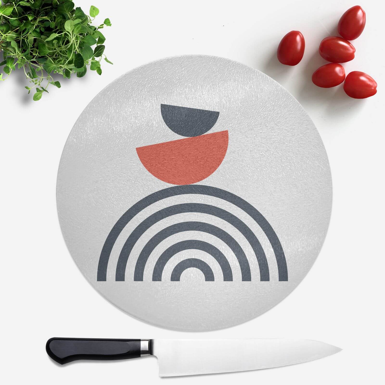 Rainbow Balancing Act Round Chopping Board