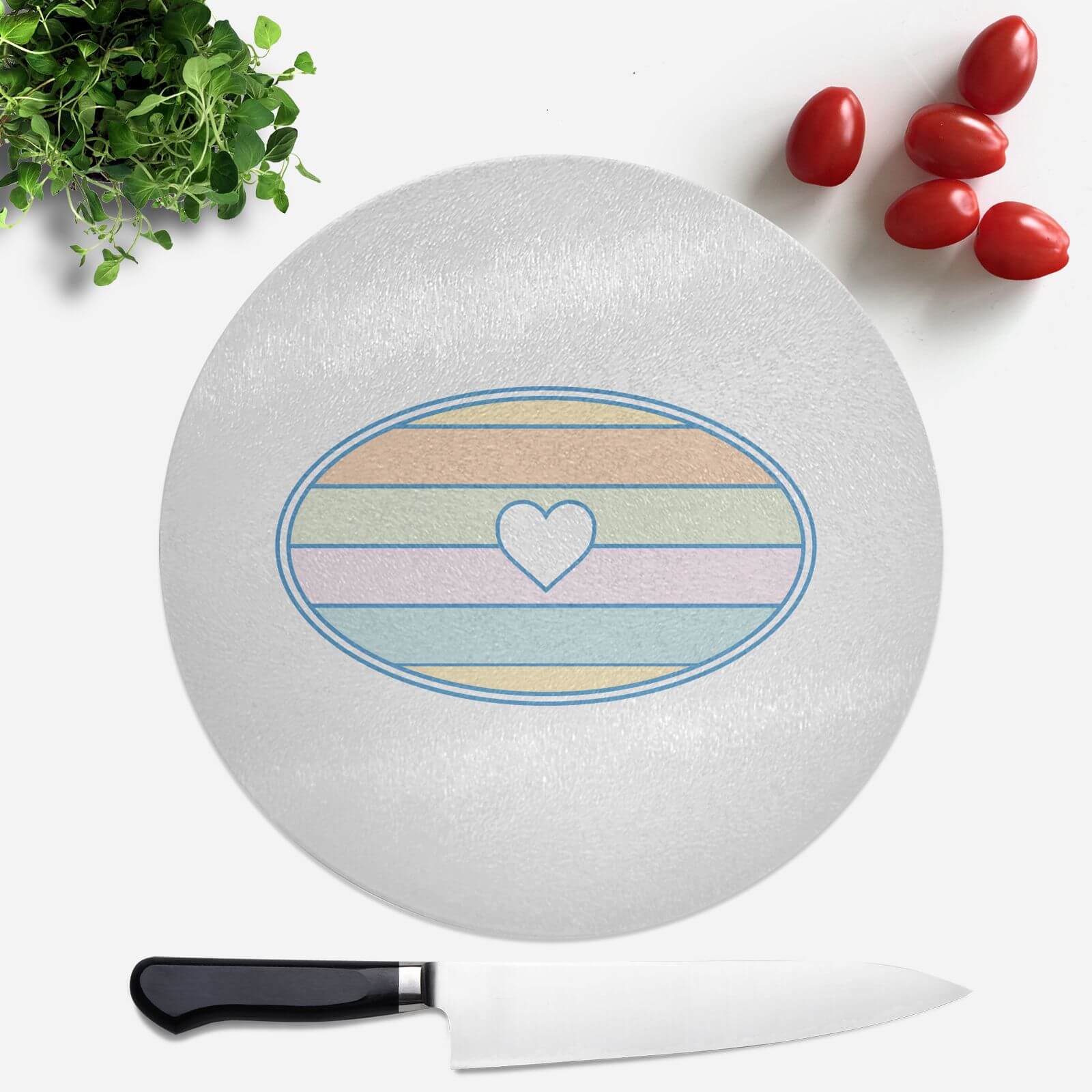 One Love Round Chopping Board