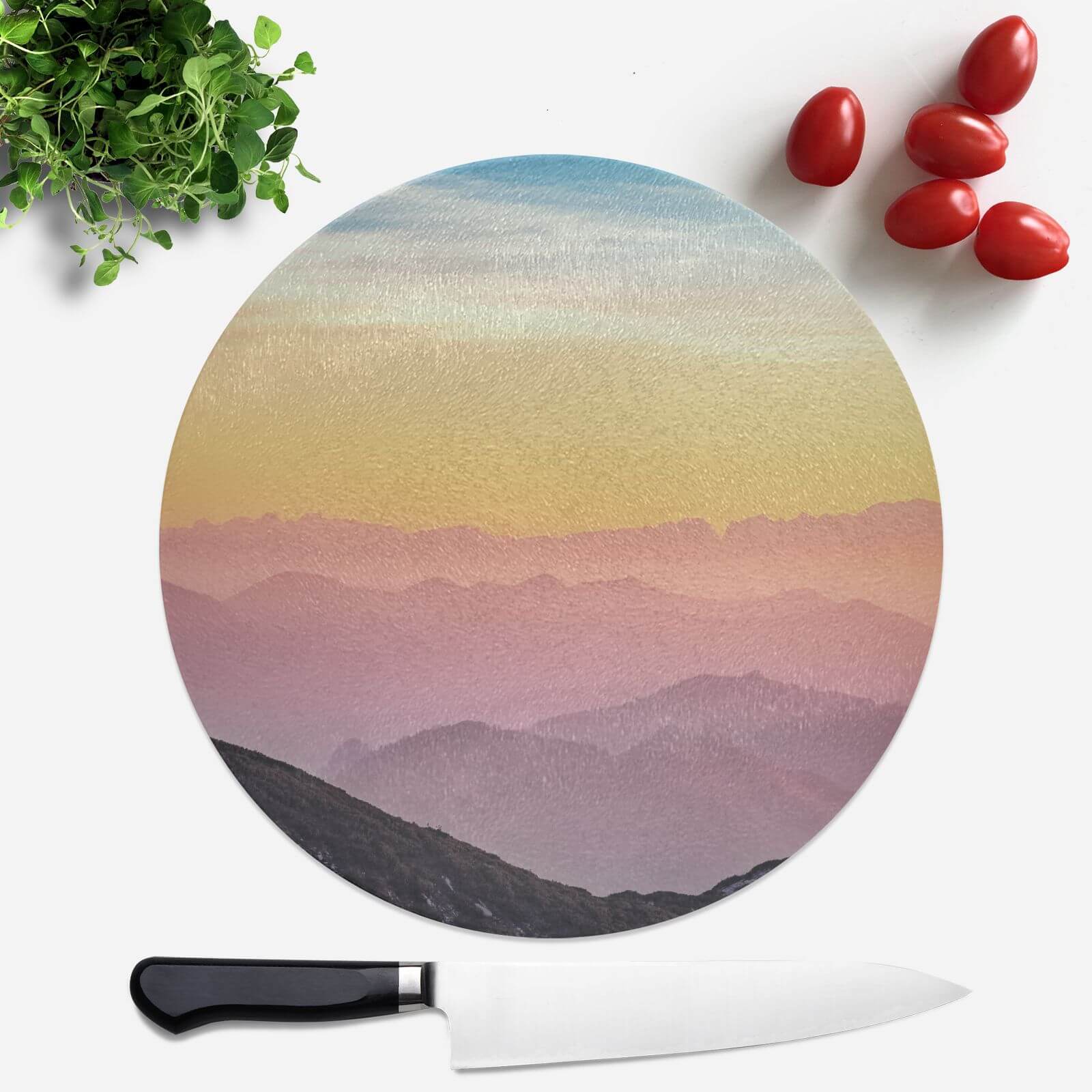 Rainbow Horizon Round Chopping Board